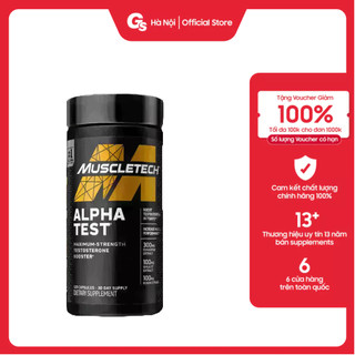 Viên uống Muscletech Alpha Test | Maximum Strength Testosteron Booster nhập khẩu Mỹ - Gymstore