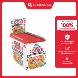 Bánh Protein Bar, Applied Critical Cookie, 12 Units (85g/unit) nhập khẩu Anh phân phối Gymstore