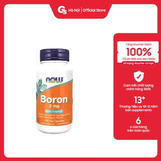 Viên uống Vitamin Now Foods Boron 3 mg nhập khẩu Mỹ - Gymstore