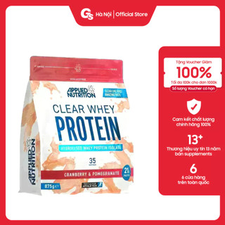 Bột bổ sung đạm Applied Clear Whey Protein Hydrolysed Whey Protein Isolate, 875G nhập khẩu Anh