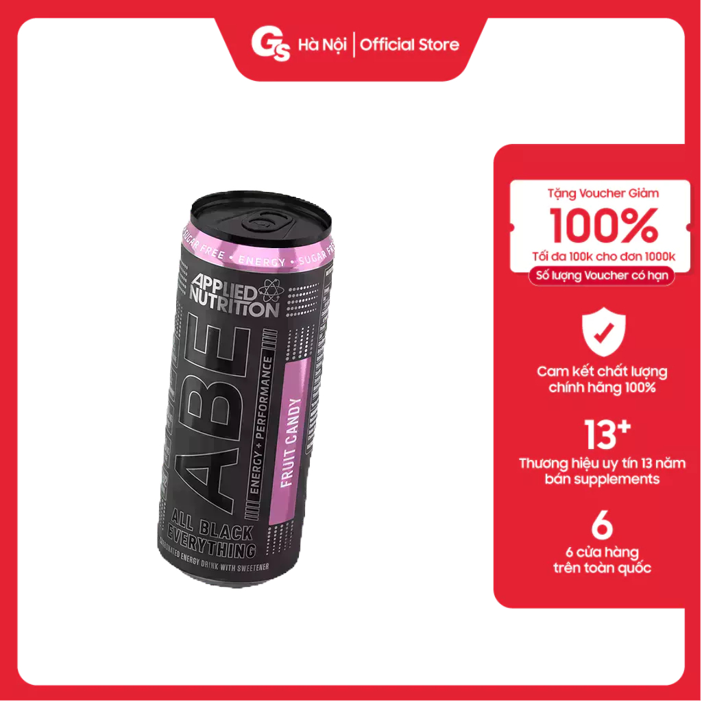 Lon nước tăng lực Applied ABE Energy Performance, Pre Workout 330ml