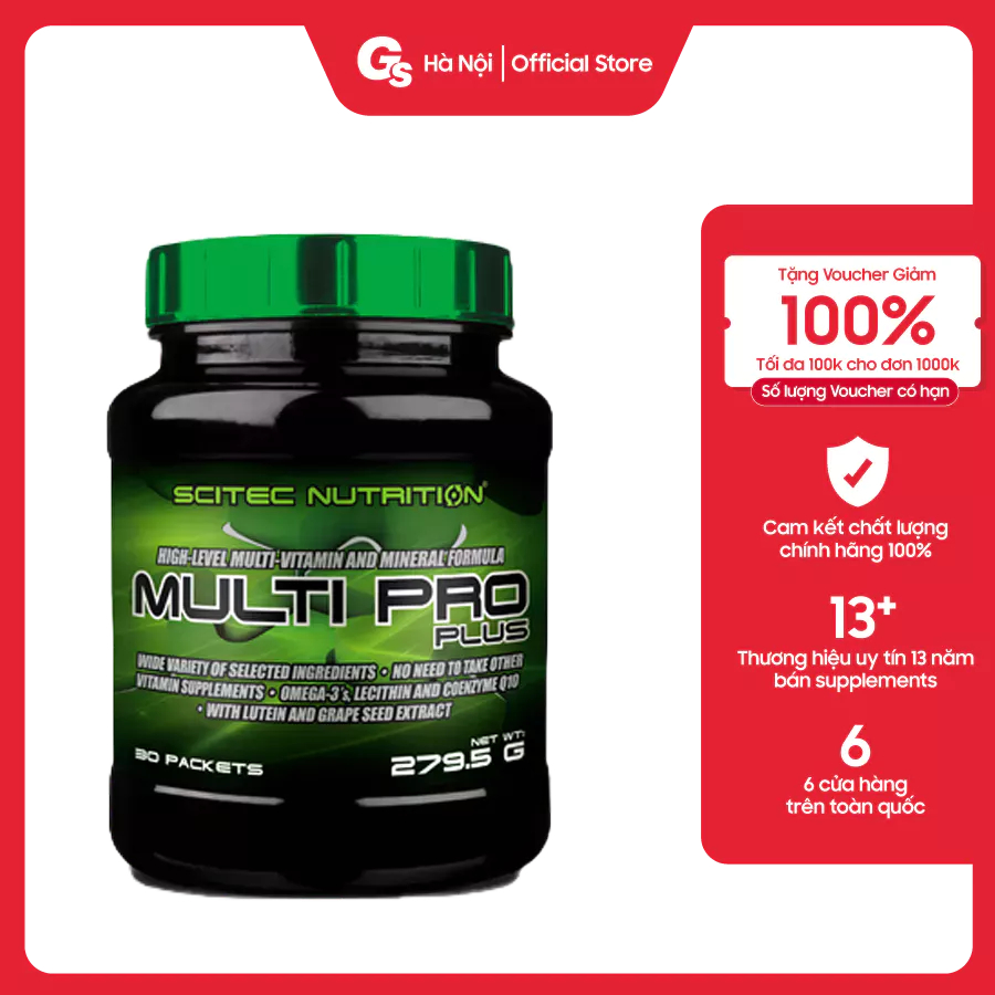 Viên uông vitamin tổng hợp Scitec Nutrition Multi Pro Plus, 30 Servings - Gymstore