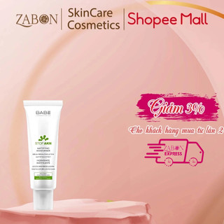 Kem dưỡng ẩm kiềm dầu giảm mụn BABE Stop AKN Mattifying Moisturiser 50ml