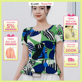Áo Peplum LAMER Gấu Xếp Nơ Eo L61B23H024