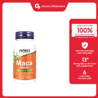 Viên uống Now Maca 500mg Reproductive Health nhập khẩu Mỹ - Gymstore hỗ trợ sinh lý nam nữ