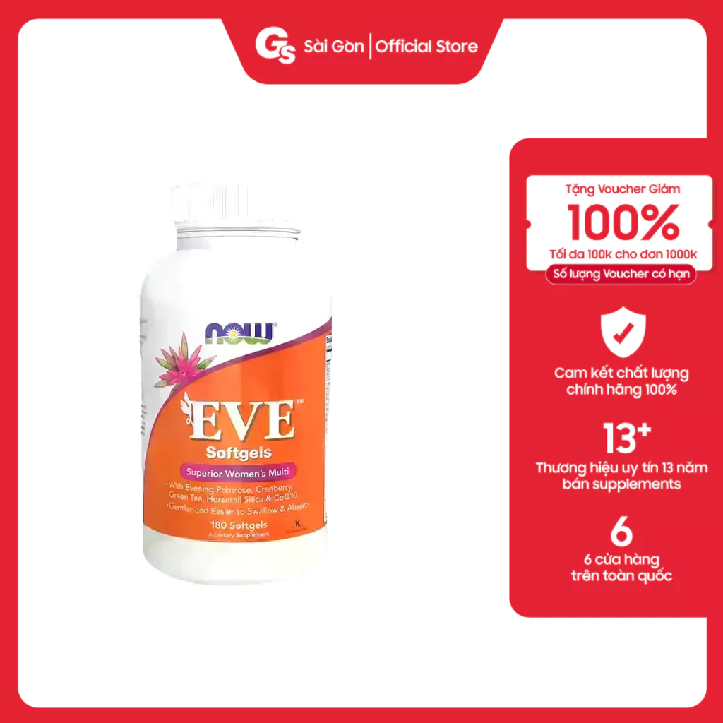Viên uống Multivitamin NOW EVE Superior Women Multi cho nữ giúp tăng cường sức khỏe và sắc đẹp