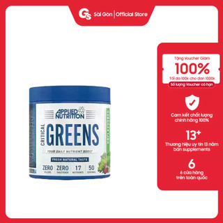 Bột bổ sung chất xơ Applied Nutrition Critical Greens, nhập khẩu Anh - Gymstore