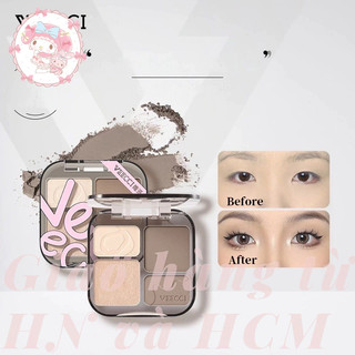 Veecci bảng tạo khối bắt sáng highlight veecci 4 màu tự nhiên lâu trôi chống nước 9g