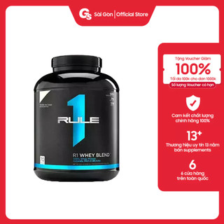  Sữa tăng cơ Whey Protein Rule1 Whey Blend không Gluten phục hồi tăng cơ vượt trội - Gymstore 