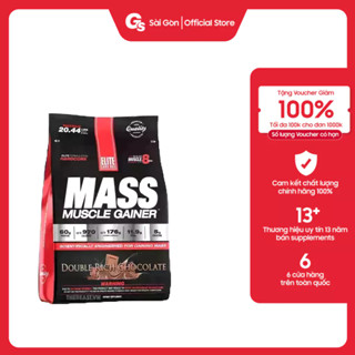 Sữa tăng cân EliteLabs Mass Muscle Gainer, 20 Lbs (9.07 kg) nhập khẩu Mỹ - Gymstore phục hồi và phát triển cơ nạc