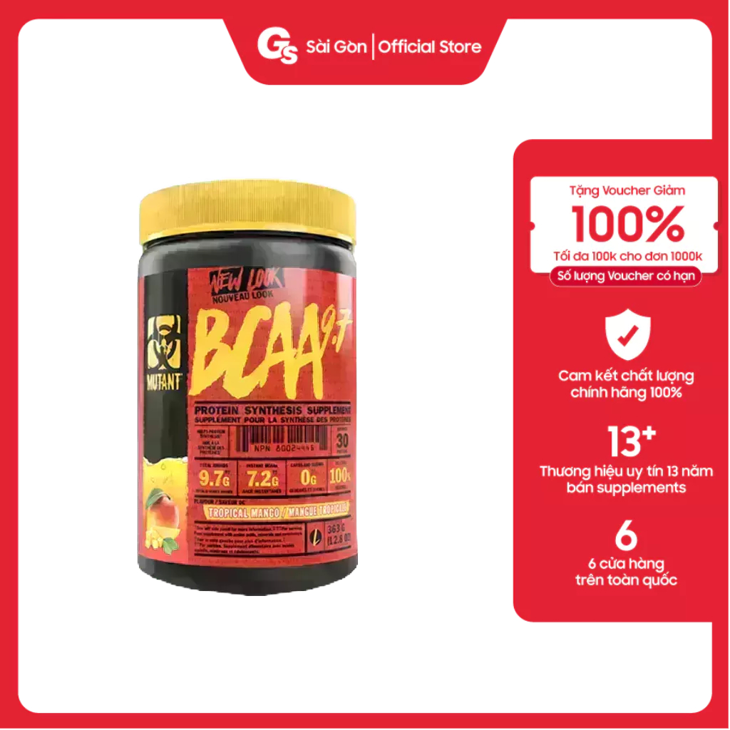 Mutant BCAA 9.7 - Phục Hồi Và Phát Triển Cơ Bắp