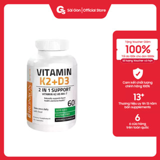 Viên uống bảo vệ xương khớp Bronson Vitamin D3 + K2 tăng đề kháng, hiệu quả luyện tập