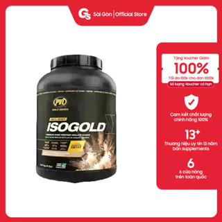 Sữa tăng cơ PVL ISO Gold - Premium Isolate 100% Whey Protein Powder with Probiotic, 5 Lbs (2.27kg)