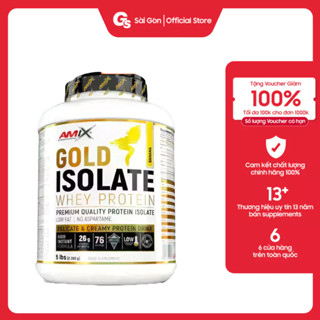 Sữa tăng cơ Amix Gold Isolate Whey Protein, 5 Lbs (76 Servings) nhập khẩu Anh - Gymstore
