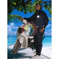 Bộ áo mưa siêu to nano phản quang || 2 khóa nhựa pvc chính hãng dolphin