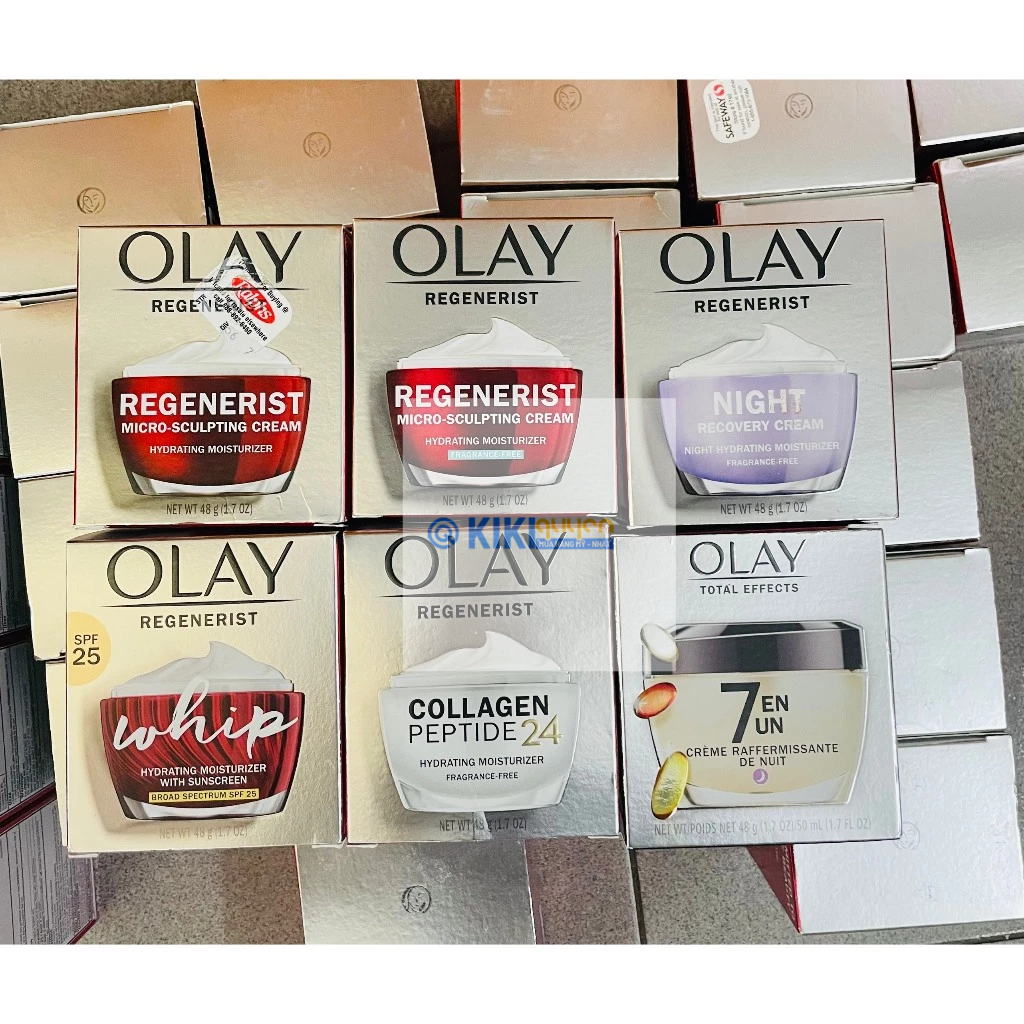 [ Hàng Mỹ Bao Check] Kem Olay Mỹ,Olay đêm tím dưỡng da ban đêm, OLay vitamon C 48gr