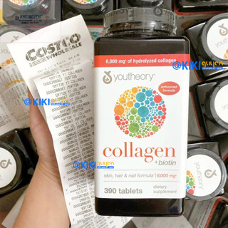 Collagen biotin type 1,2&3 của youtheory 390 viên - mỹ