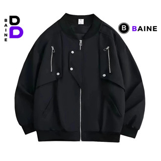Áo khoác dù mero 4 túi unisex nam nữ có túi hai bên ngực, áo bomber chất dù mero cao cấp thời trang baine