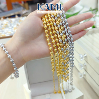 Lắc tay bi nhẹ 6mm dành cho nữ chạm khía 4d Kami trang sức cao cấp