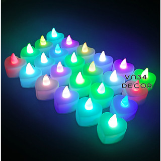 Nến Điện Tử đèn led, nến mini decor, trang trí Nến sinh nhật, nhiều màu sắc