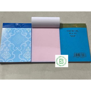 Cùi xé 2 liên, giấy order 2 liên không chữ (8x12)