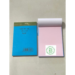 10 cuốn cùi xé 2 liên, giấy order 2 liên (8x12)