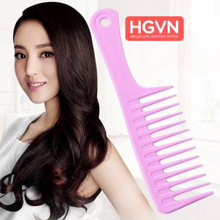  Lược Chải Tóc Răng Thưa Cỡ Lớn HGVN Chống Rối Tóc Cho Nữ Chất Liệu Nhựa Dẻo Màu Pastel Cho Bạn Gái #A60A 