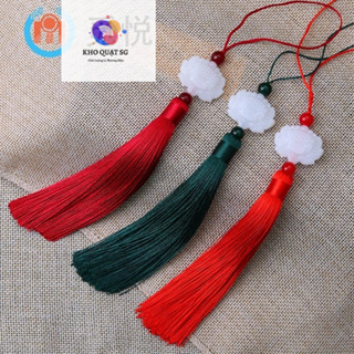 (Sỉ) COMBO 5 Dây Treo Tua Rua Liên Hoa Ngọc Bội HOA SEN, Tua Rua Cổ Trang Nhiều Màu DÀI 24Cm