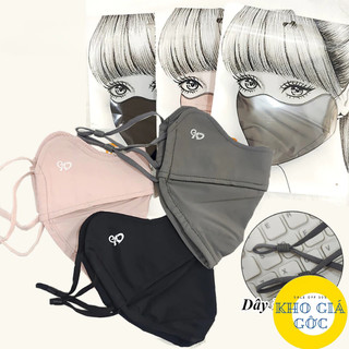 Khẩu Trang Thời Trang KC Unisex Cao Cấp Fashion Masks 5D ( Vải Thoáng Lót Lưới Mềm Êm Ái Dây Đeo Rút Co Giãn)