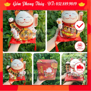 [ SIÊU HOT - MÈO THẦN TÀI 20 CM ] Mèo may mắn phong thủy vẫy tay - chiêu tài phát lộc đẹp giá rẻ, mẫu đa dạng!