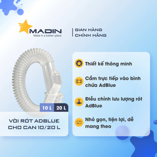 Vòi nhựa rót dung dung dịch xử lý khí thải ô tô AdBlue dành cho cho Can 10 hoặc 20L
