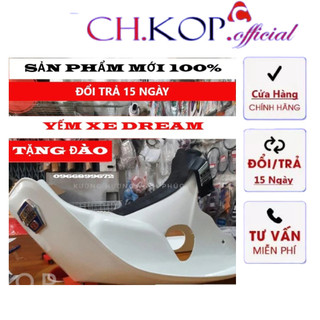 Yếm XE DREAM Kèm đào thái, Cánh yếm sẵn Dải cao su đen Lưỡi trâu và CDI ( Bửng) LD L1