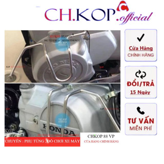 Cặp inox bảo vệ máy xe DREAM kiểu đời đầu huyền thoại Dream thái. - Hàng Liên Danh L1