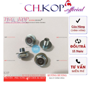 4 Ốc Hộp Xích zin Gắn DREAM WAVE Alpha Và Nhiều Xe Honda( Giá 1 Bộ, Gồm 3 ốc Sên Ngắn 1 ốc Dài Xịn Trần)