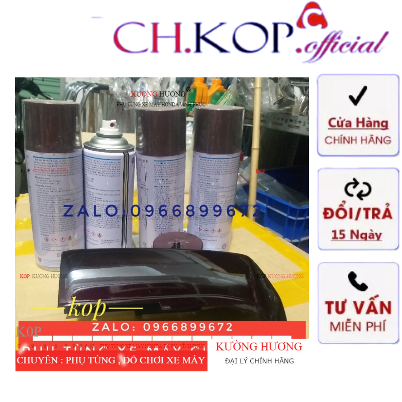 Sơn xịt xe Honda Dream ( sơn mầu tím nho chuẩn mầu zin) (-10%)