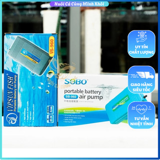 Máy sủi oxi cho hồ cá chạy bằng pin