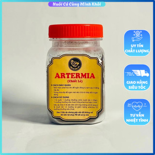 Artemia lon vàng chiết lẻ 25gr, 50gr, 100gr thức ăn cho cá 7 màu, guppy, betta