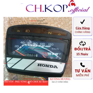 Đồng hồ Gắn Xe DREAM thái Hàng Chất Lượng Chuẩn Mẫu Y Zin Thailand (LD Loại 1|1 Mặt Phay Nhôm Chữ Honda Sắc Nét Căng)
