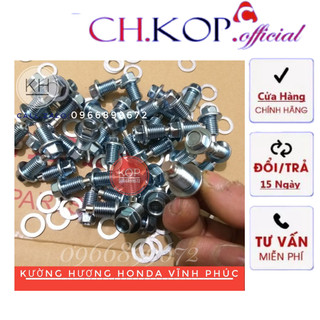 Ốc xả nhớt Đầu nam châm ( giá 1 con kèm long đền Cao Cấp)