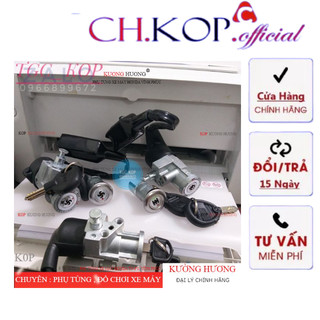 Khóa Xe DREAM Thái, Super Dr Việt Kiểu 2, 4, 6, 8 Cạch Chống Trộm An Toàn ( Giá Fun 1 Bộ Khóa Điện Trước & Yên Sau )