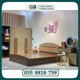 Tặng táp đầu giường - combo giường tủ cao cấp - tủ quần áo - giường ngủ - bàn trang điểm -tủ đầu giường