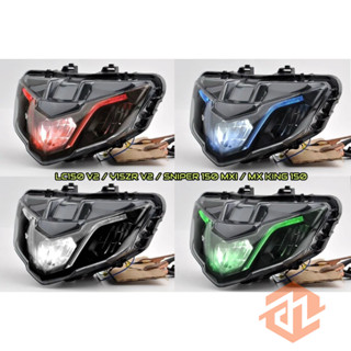 Đèn Pha Led Siêu Sáng Cho Yamaha Exciter 150 2019, Y15Zr Led - Chóa Đèn Led Ex150