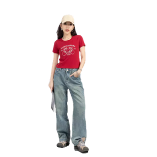 Áo Thun Form Babytee Fit Dáng Chuẩn Chất Liệu Mát Thoáng Khí JP FASHION, áo thun cổ tròn dễ phối đồ mặc mùa hè 10209785