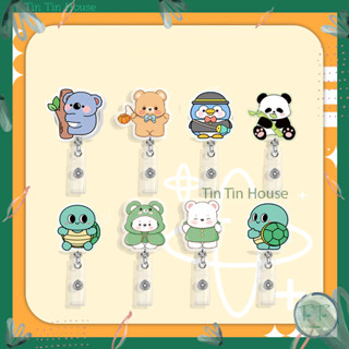 Móc kẹp bảng tên - Yoyo dành cho học sinh, sinh viên, nhân viên với nhiều họa tiết đáng yêu Dragon, Bear, Panda