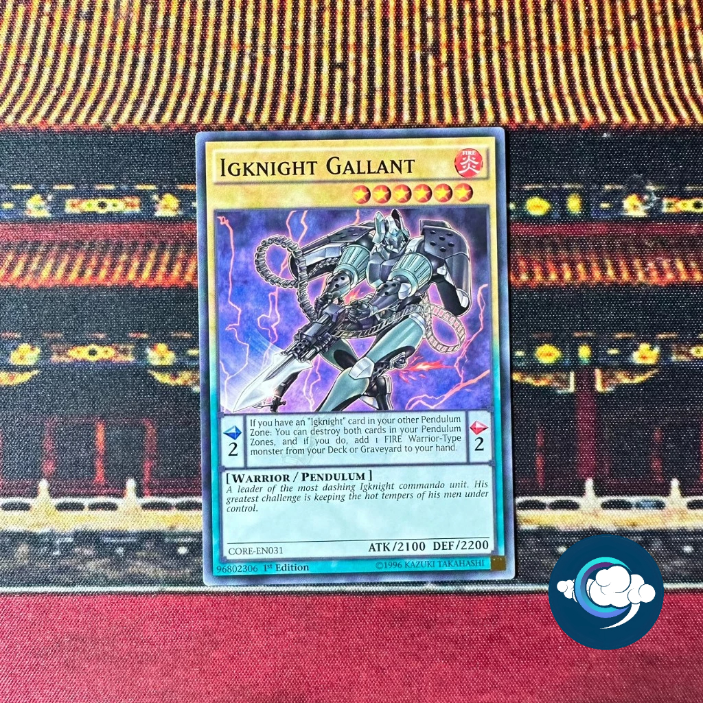Yugioh Card (UK) - CORE-EN031; Igknight Gallant; Common