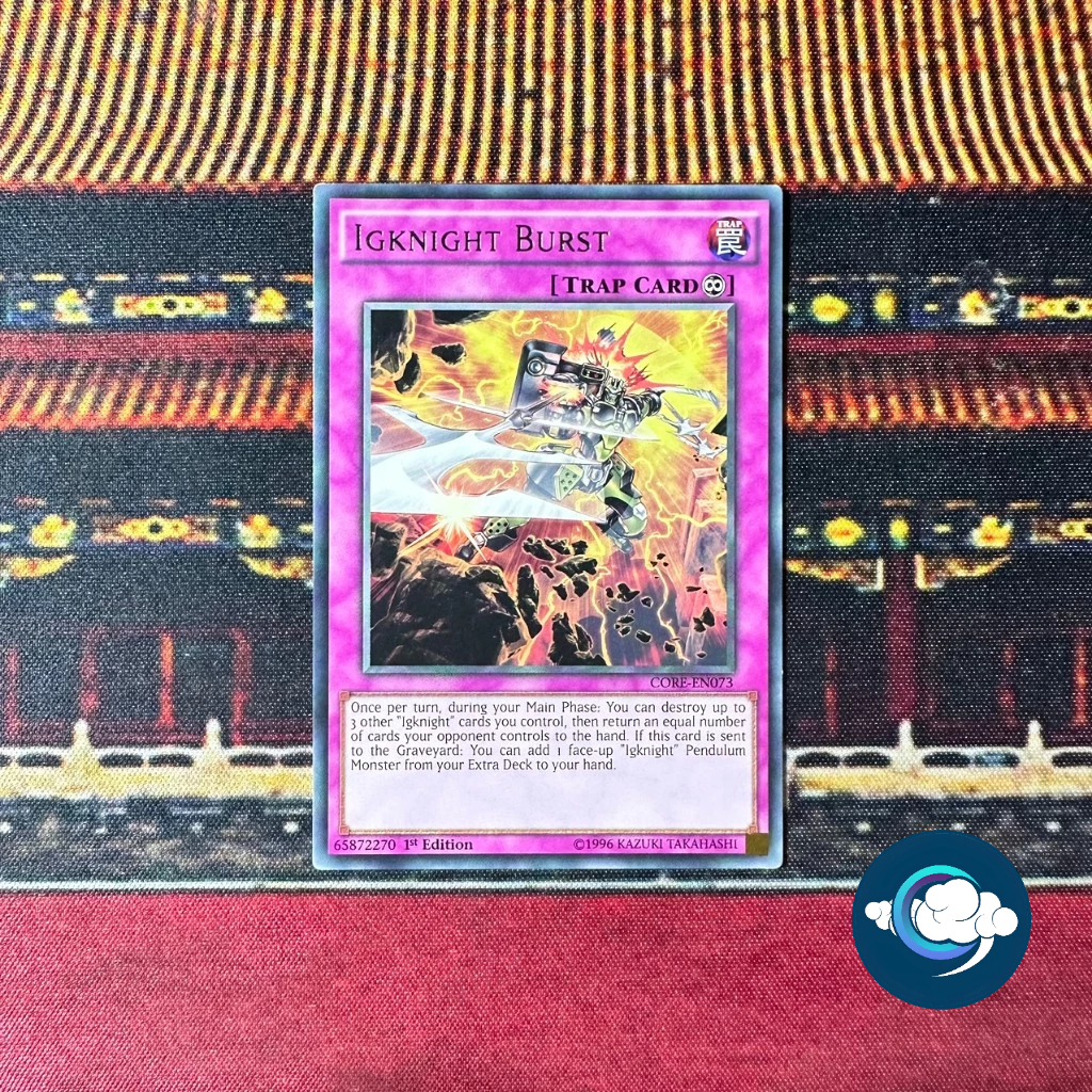Yugioh Card (UK) - CORE-EN073; Igknight Burst; Rare