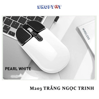 Chuột Không Dây FMOUSE M203 Bluetooth Thiết kế sang trọng, Kết nối Mac, Ipad, Laptop