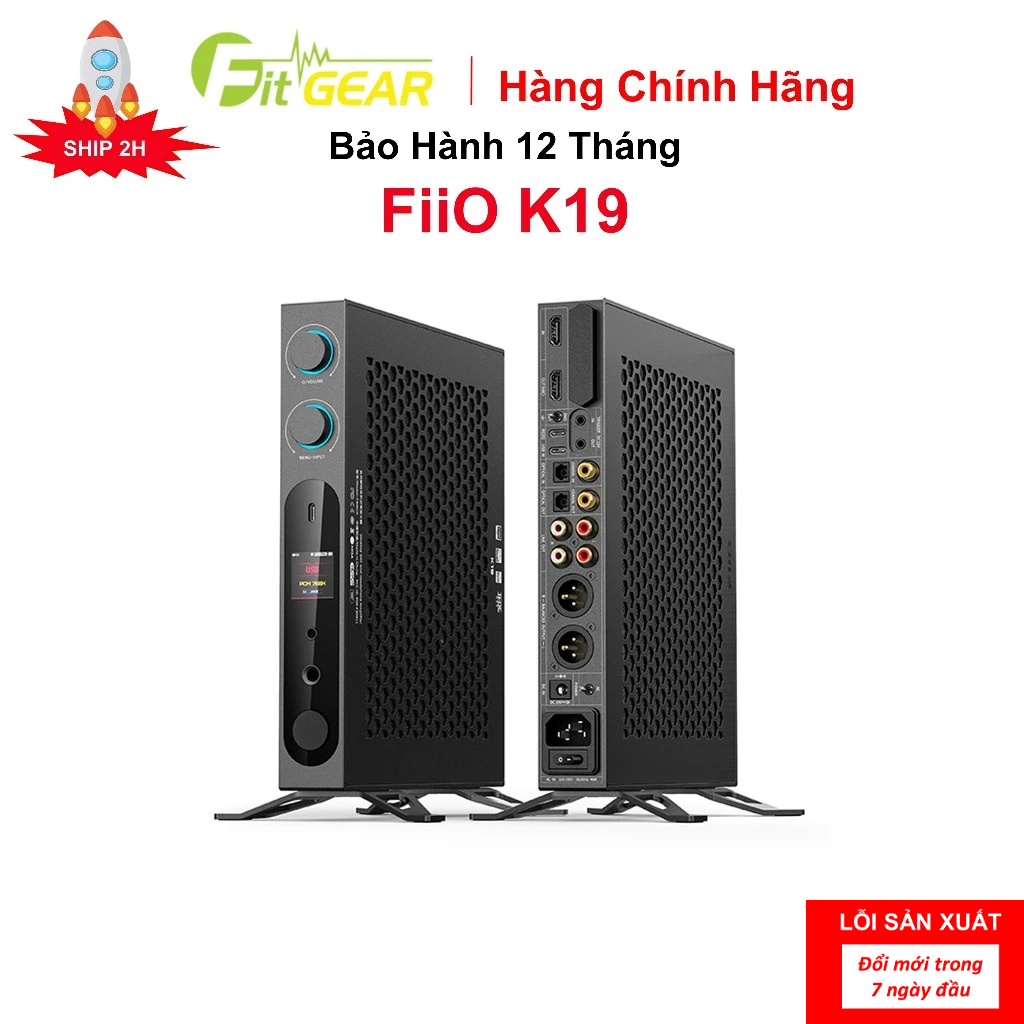 Bộ Giải Mã Desktop DAC/AMP FiiO K19 Chính Hãng - Bảo Hành 12 Tháng