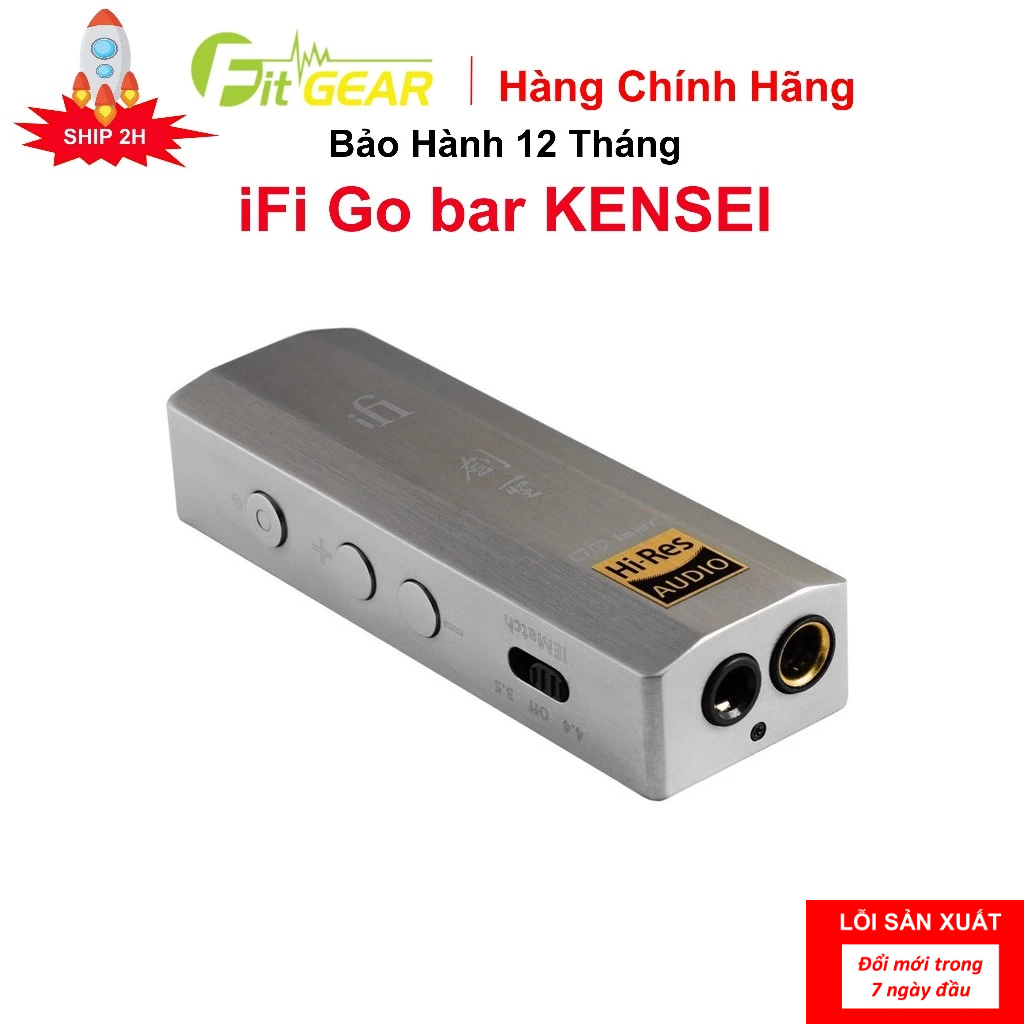 Bộ Giải Mã  Portable DAC/AMP iFi GO bar Kensei Chính Hãng - Bảo Hành 12 Tháng