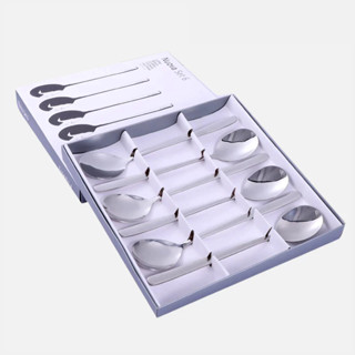 Hộp 6 thìa inox cán dài cao cấp bền đẹp Mã: AH28